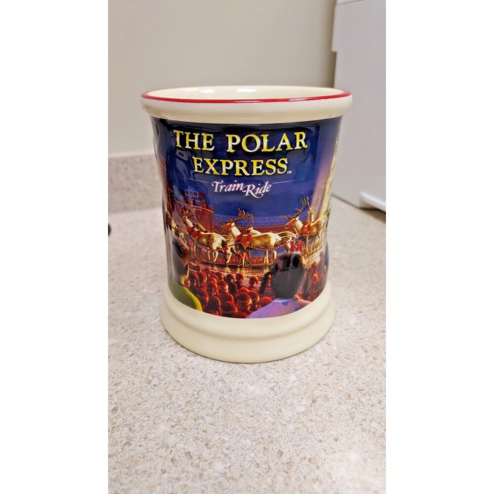 The Polar Express Train Ride 3D Raised Ceramic‎ Hot Chocolate Mug Movie